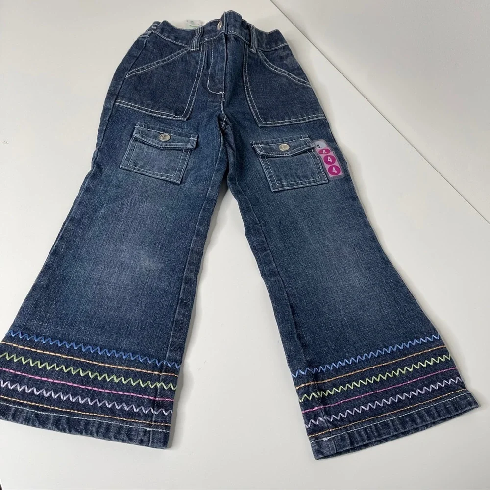 Gymboree button down sweater and jeans